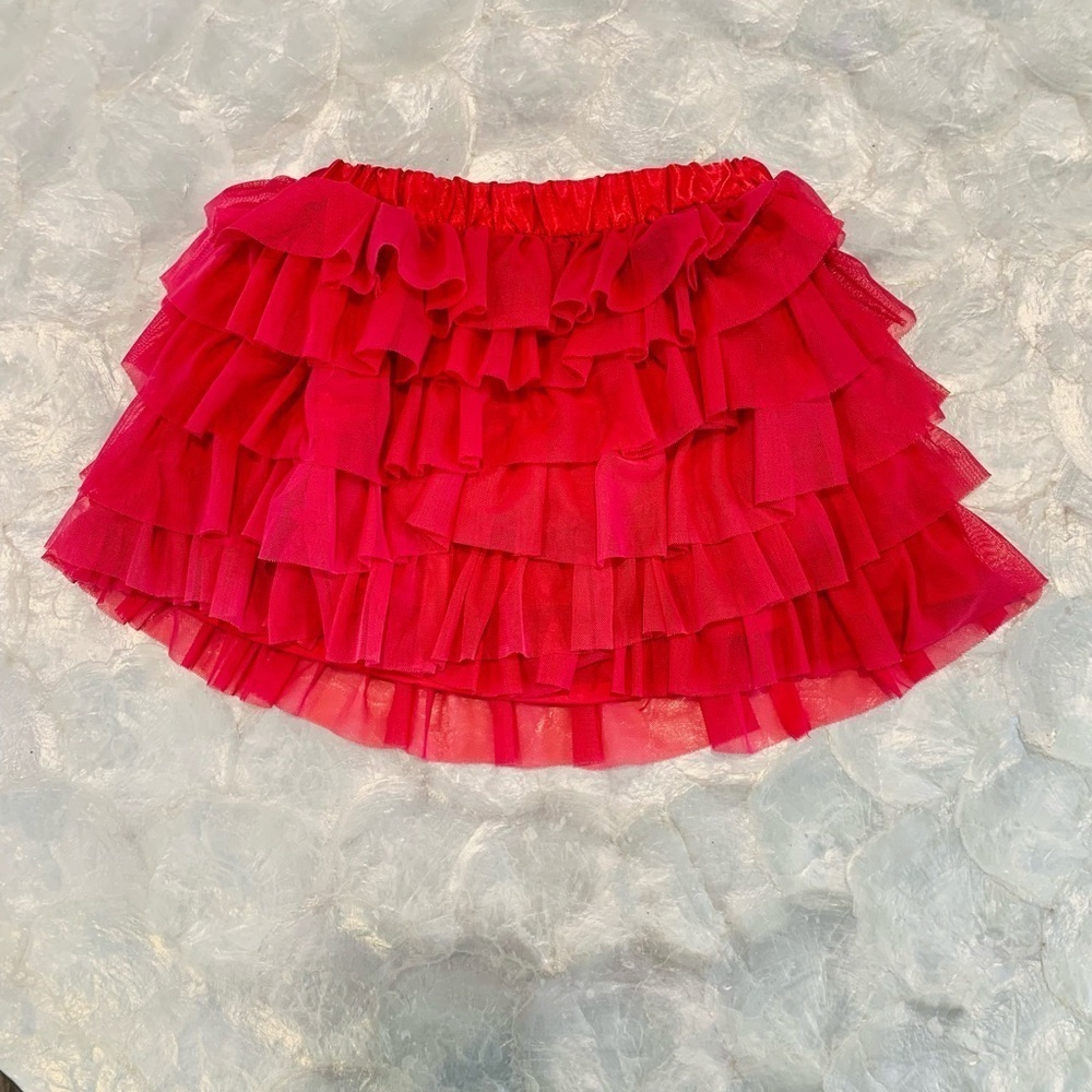 Xoxo girls pink ruffled skorts